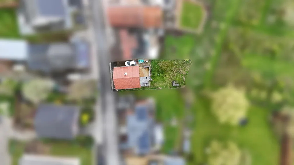 Vue aérienne - Maison Rénovée avec Vue Panoramique à Vollezele