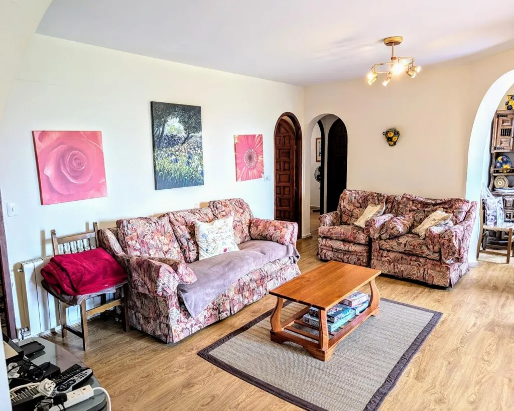 Living Room - Traditional Villa with Sea View in Benimeit, Moraira
