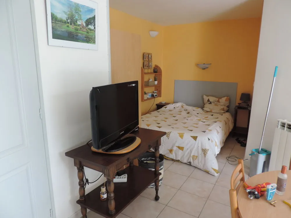 Bedrooms - Meubled Studio with Terrace in La Roche-sur-Yon