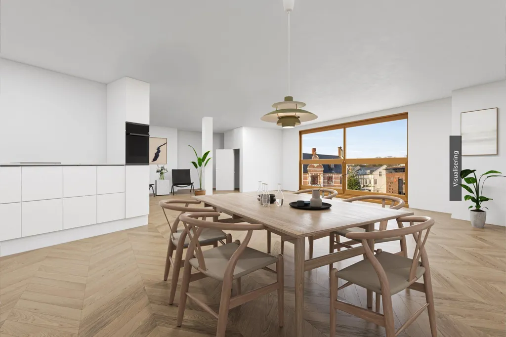 Salle à manger - Apartment with Glass Facade in Thisted
