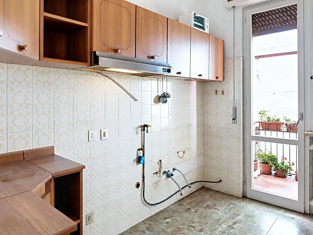 Cuisine - Duplex Villa with Garden in Madonna dell'Acqua