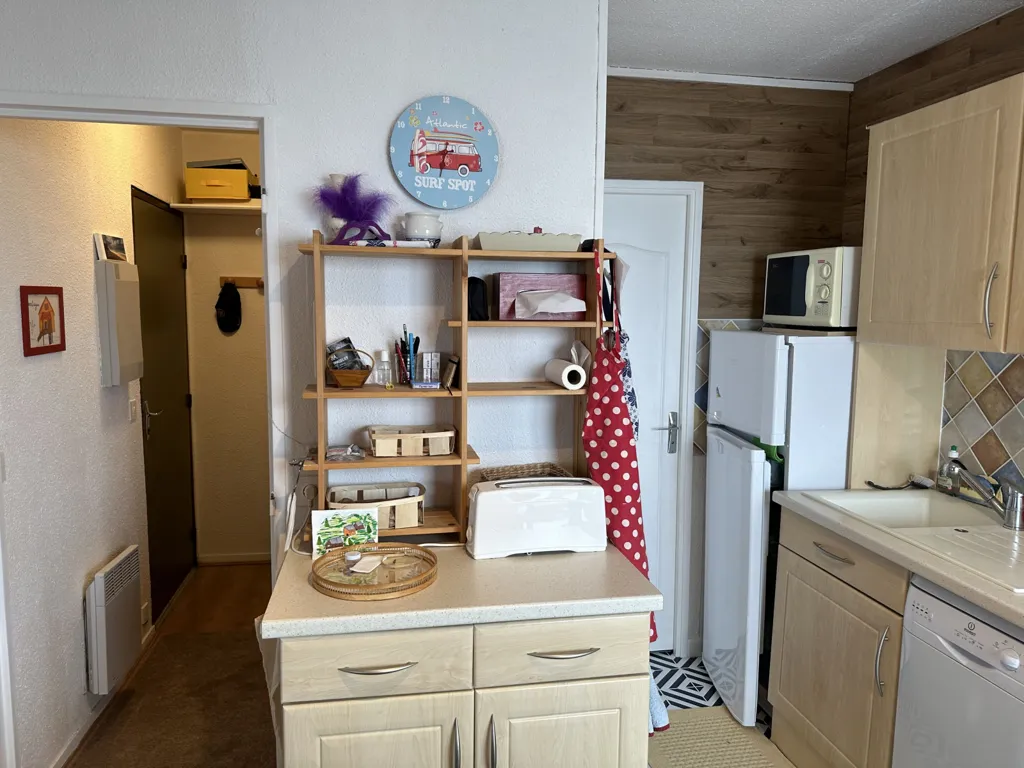Köök - Apartment with Ski Locker in La Pierre Saint Martin