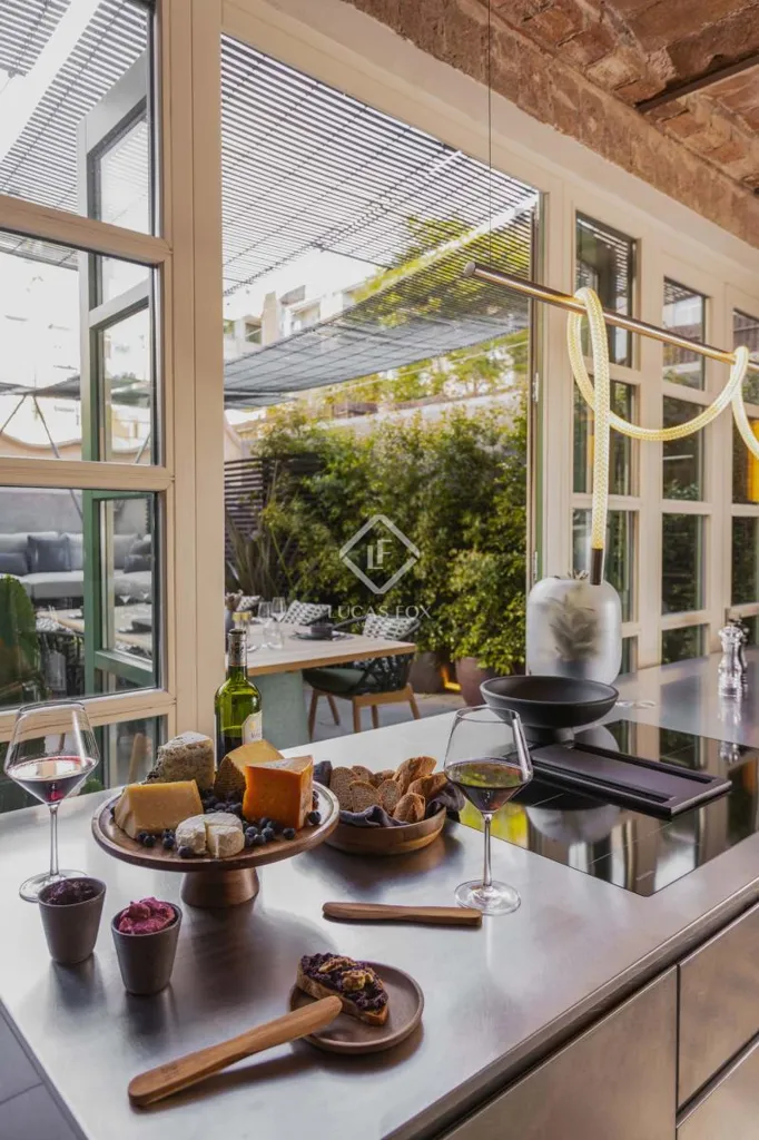 Cucina - Luxury Apartment with Terrace in Eixample, Barcelona