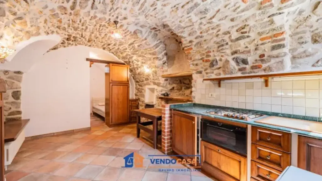 Köök - Rustic Studio with Central Location in Limone Piemonte