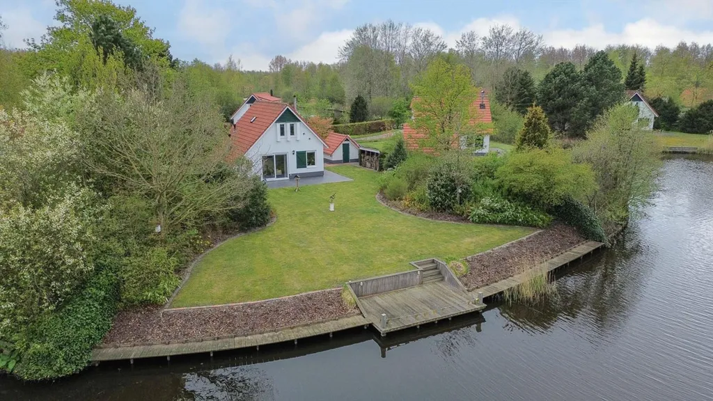 Õhuvaade - Waterfront Bungalow with Free View in Lauwersoog