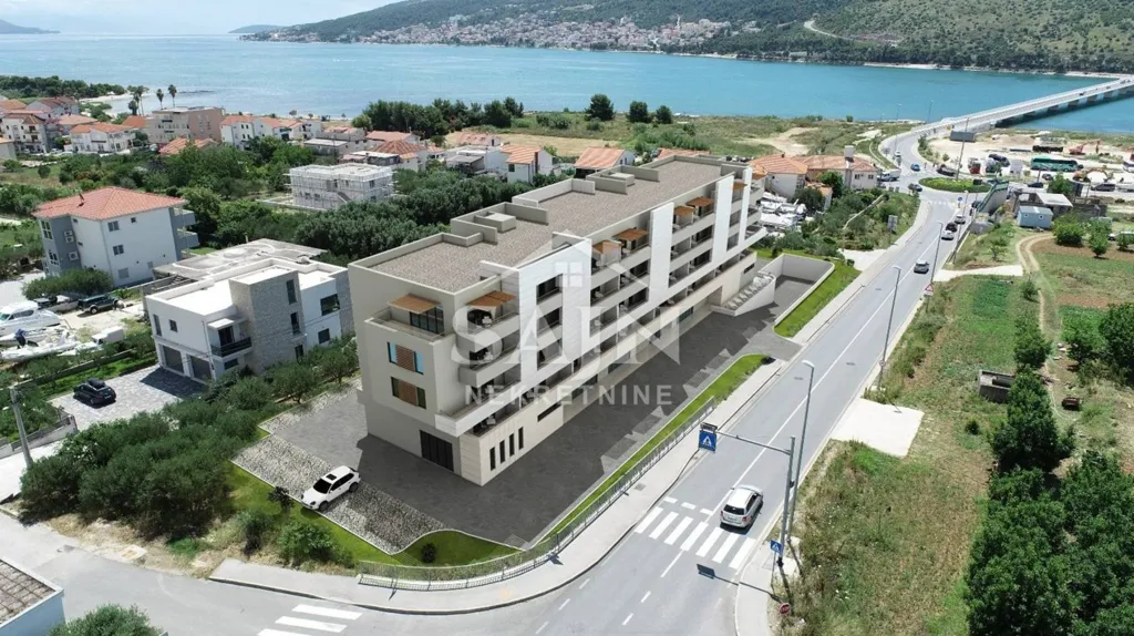 Õhuvaade - Modern Apartment with Sea View in Trogir