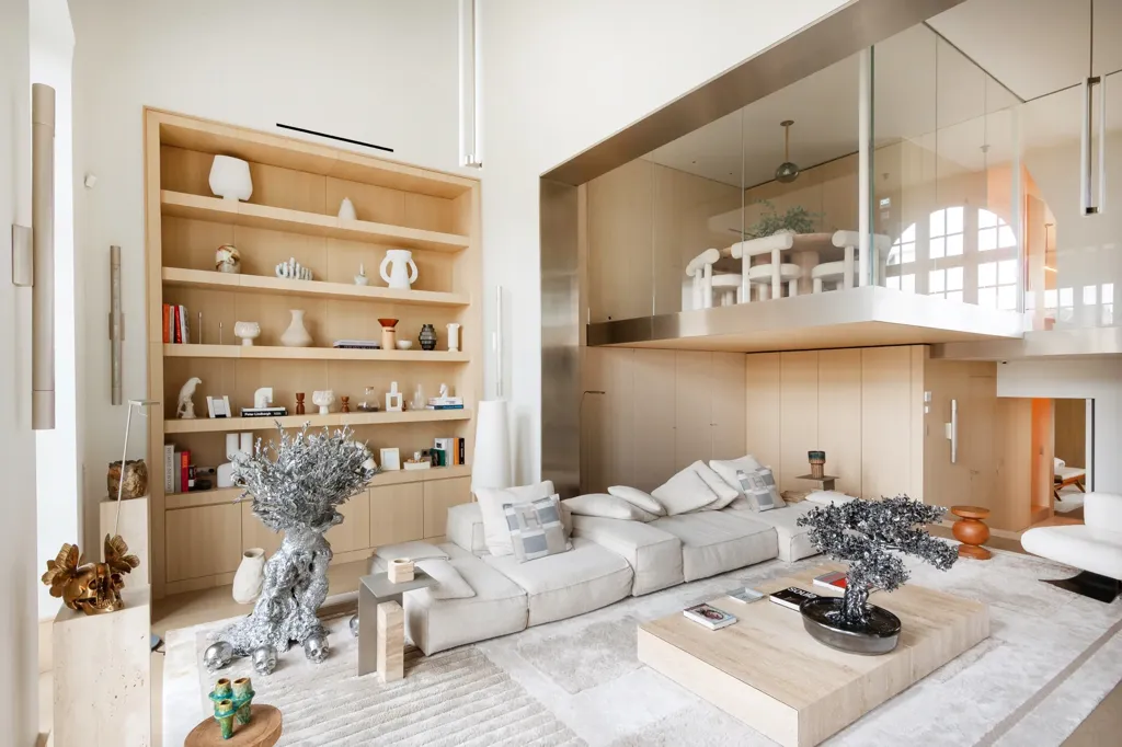 Séjour - Penthouse Art Déco avec Terrasses à Paris 17ème