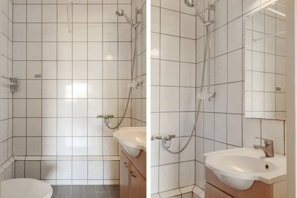 Salles de bain - Apartment with Large Glazed Balcony in Anderslöv