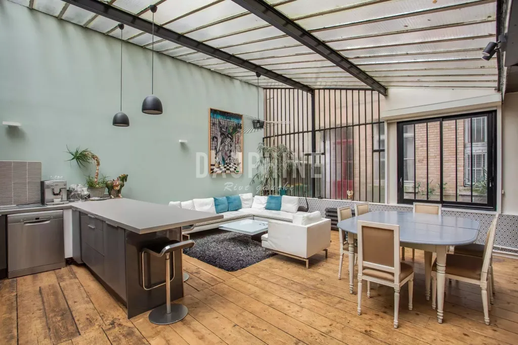 Cuisine - Loft avec Verrière dans le 5ème Arrondissement de Paris