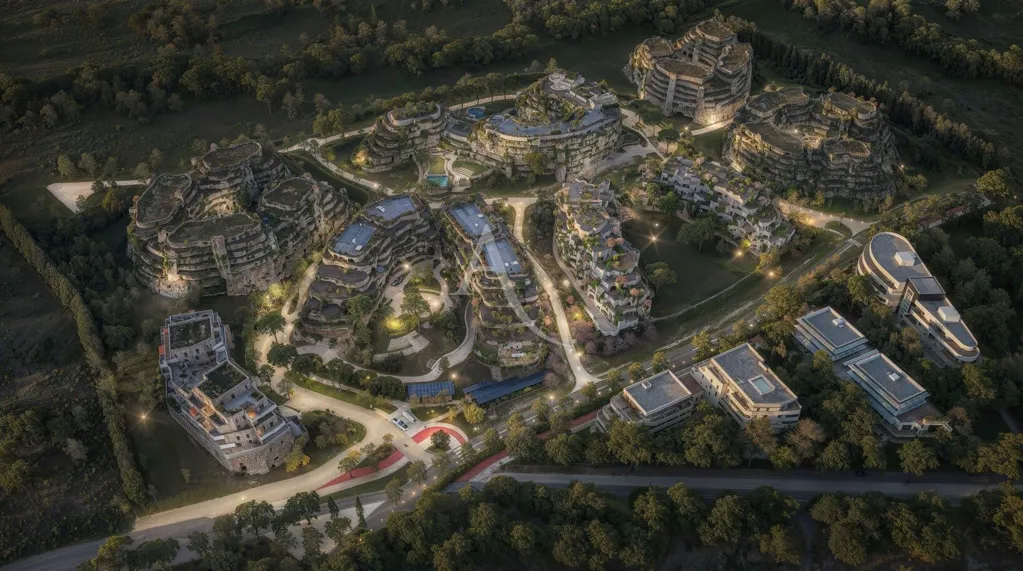 Vue aérienne - Appartements avec Terrasses à Lattes