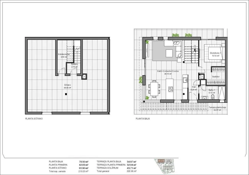 Plaan - New Build Semi-Detached Villa with Pool in Polop