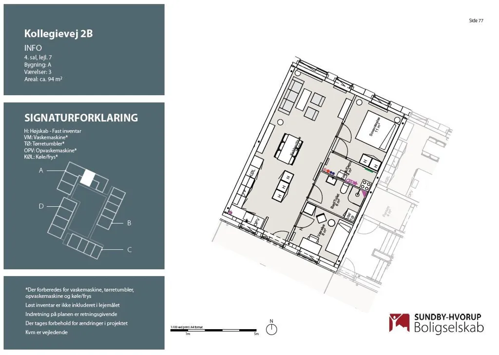Plaan - Apartment with Terrace in Aalborg
