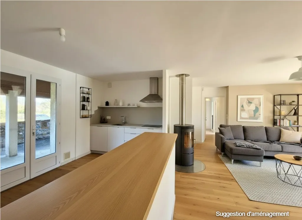 Cuisine - Maison avec Piscine et Dépendance à Poucharramet