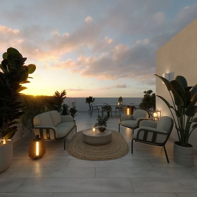 Terrasse - New Flat with Pool in Guadalupe, Murcia