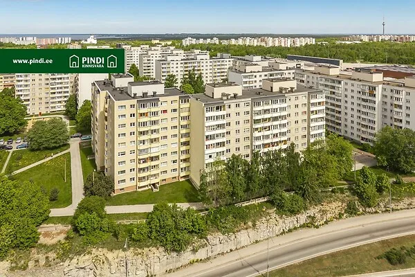 Vue aérienne - 3-Bedroom Flat with Central Heating in Lasnamäe, Tallinn