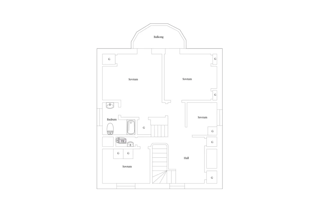 Plan - 20s Classicist Villa with Garden in Lund