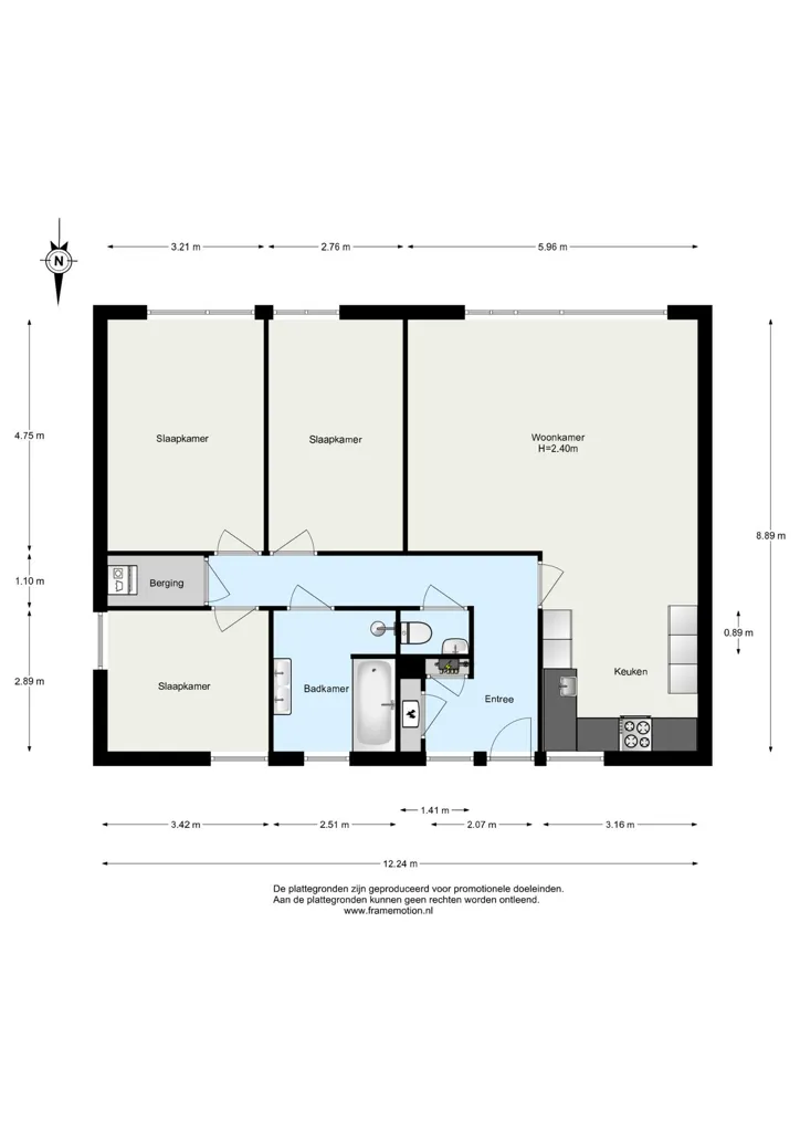 4-toaline korter asukohas Rotterdam
