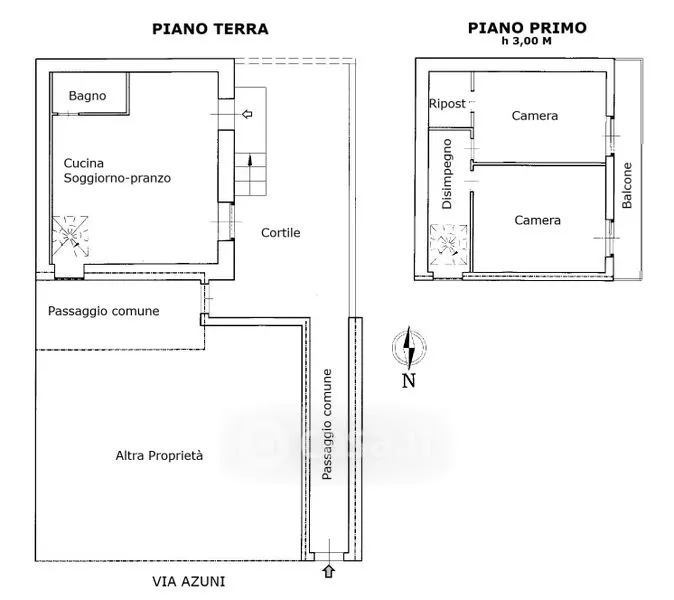Plaan - Apartment with Balcony in Bosa Centre