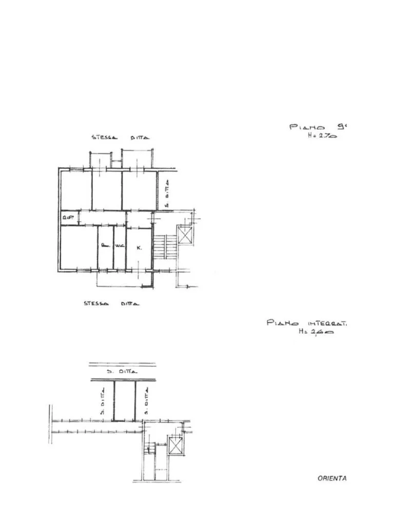 Plan - Top-Floor Apartment with Balcony in Loseto