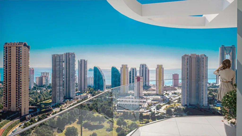 Terrass - Sea-View Apartment with Pool in Benidorm