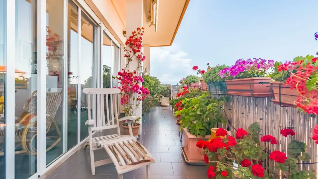 Balcon - Penthouse with Sea View in Ceriale