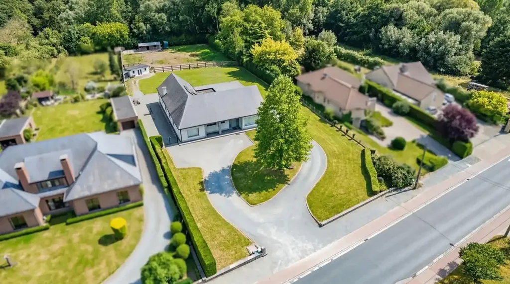 Vue aérienne - Villa Énergétique avec Paddock à Bellenbos