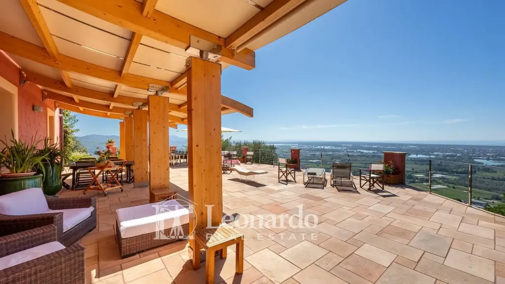 Terrasse - Villa with Sea View in Massarosa