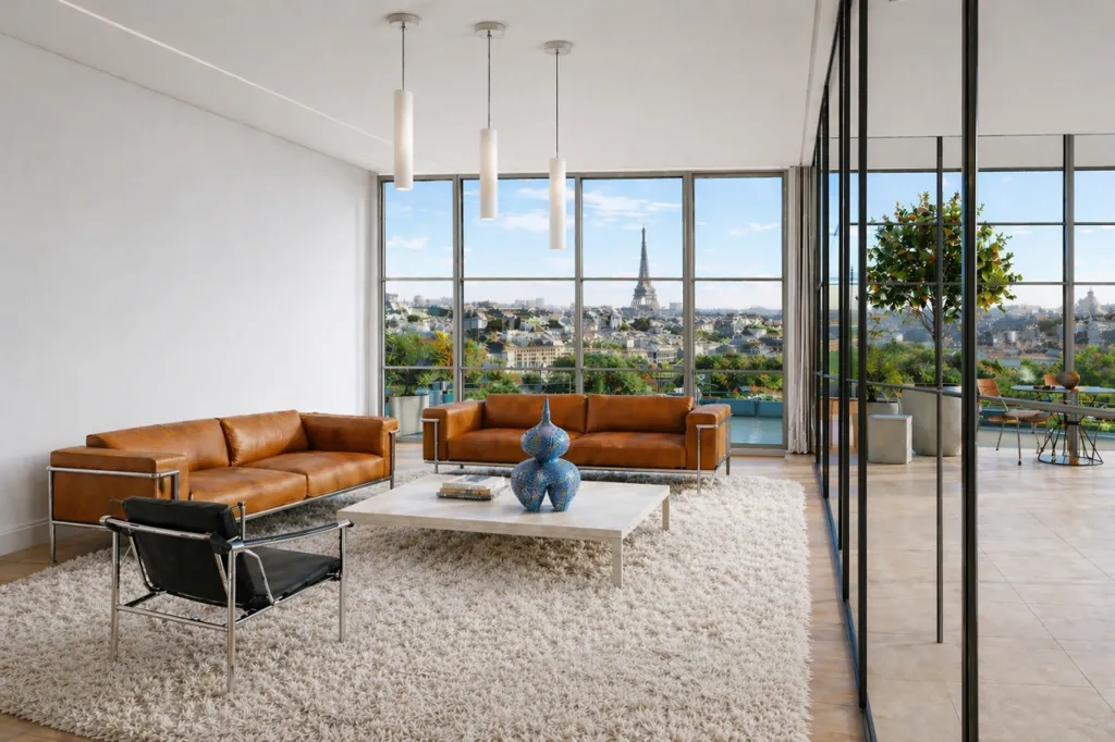 Soggiorno - 4-Piece Apartment with Loggia in 14th Arrondissement