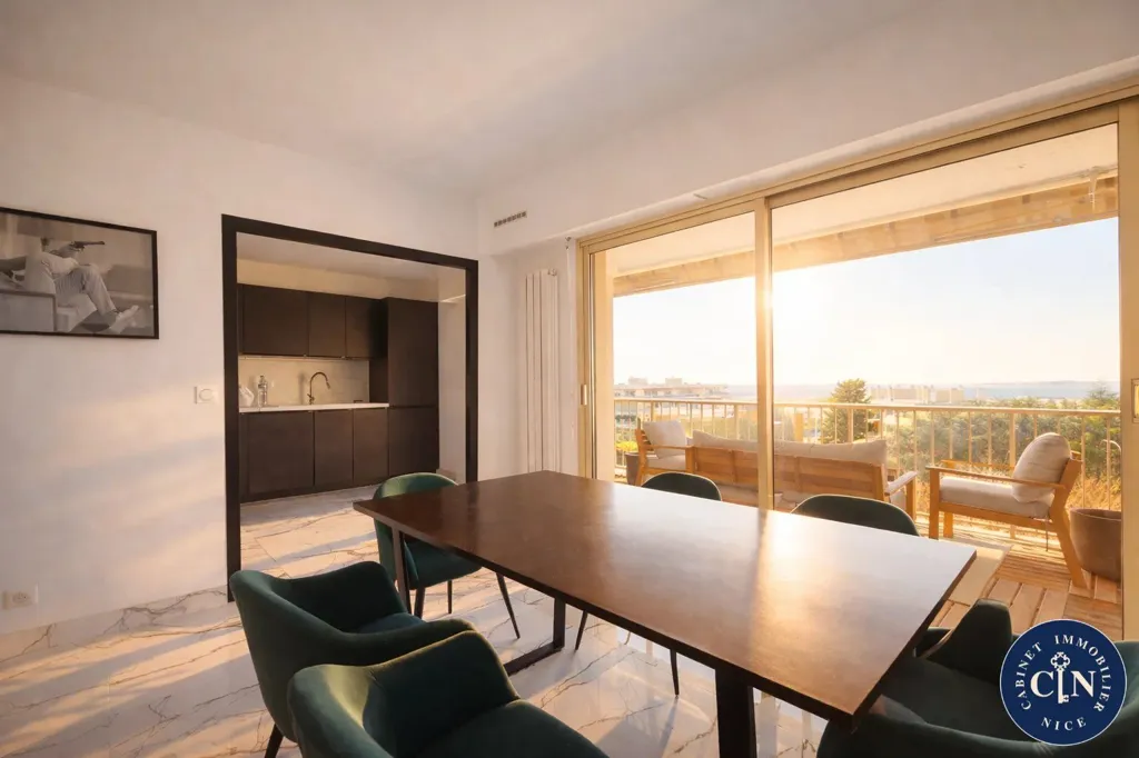 Salle à manger - Appartement avec Vue Mer à Nice Ouest