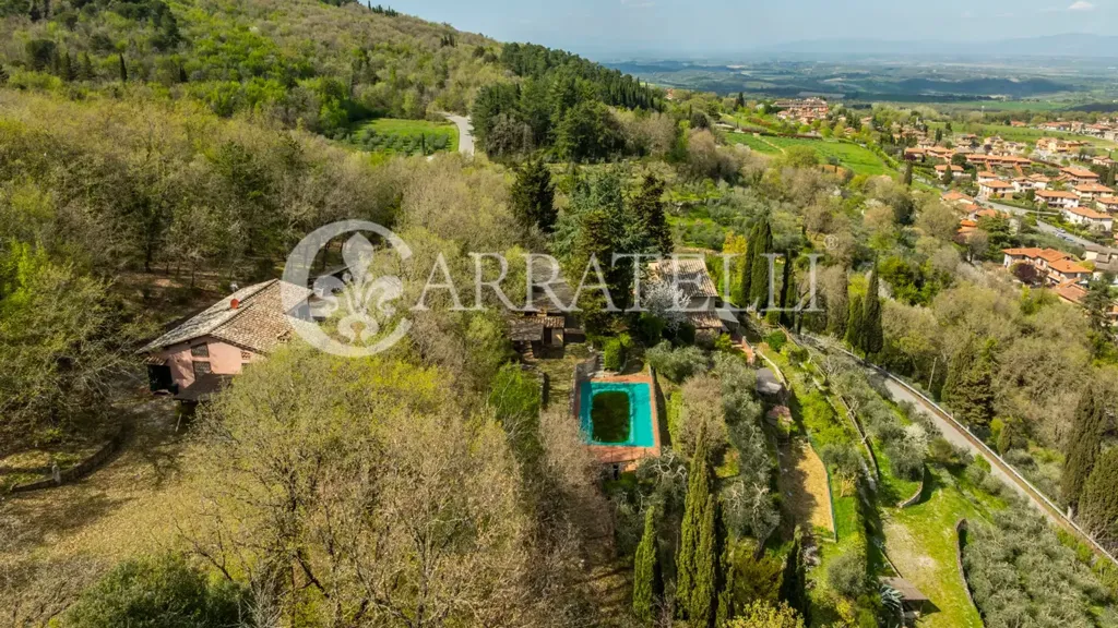 Vue aérienne - Rustic Property with Pool in Sarteano