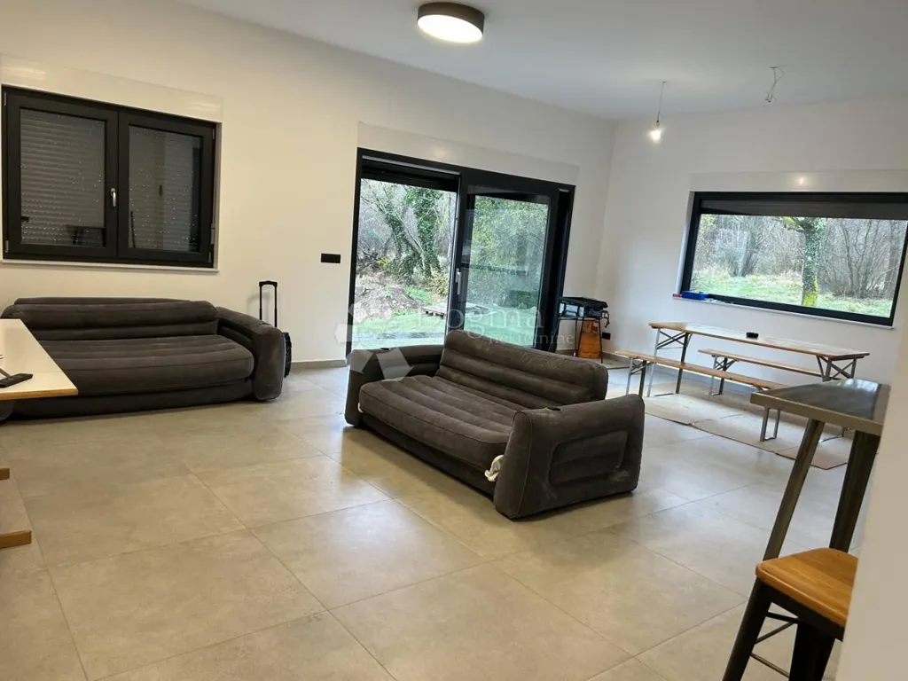 Living Room - Modern Ground Floor House with Garden in Kršan