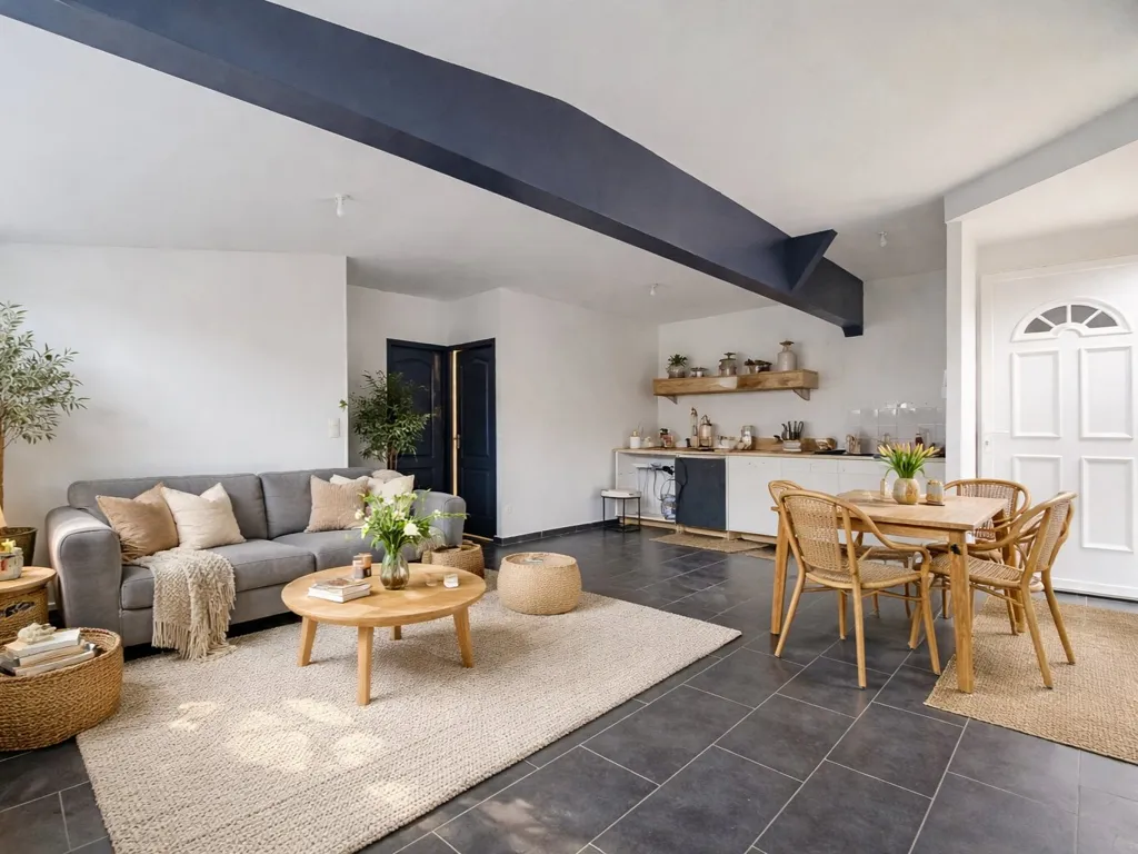 Séjour - Appartement T3 au Centre de Pérenchies