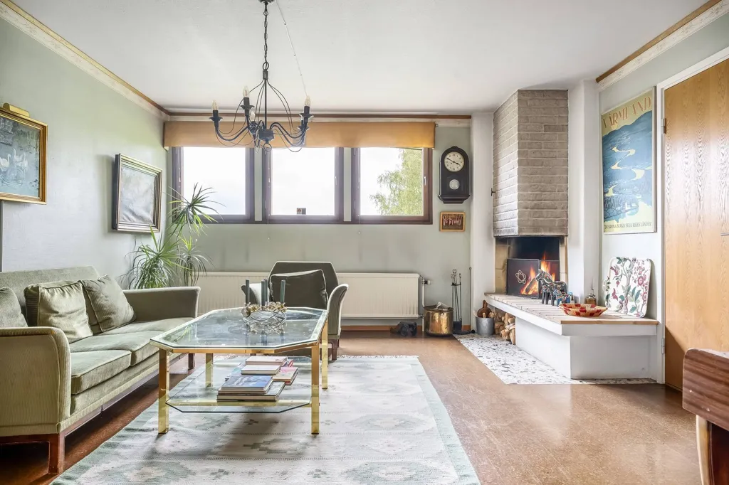 Séjour - Architectural Villa with Garden in Norrköping