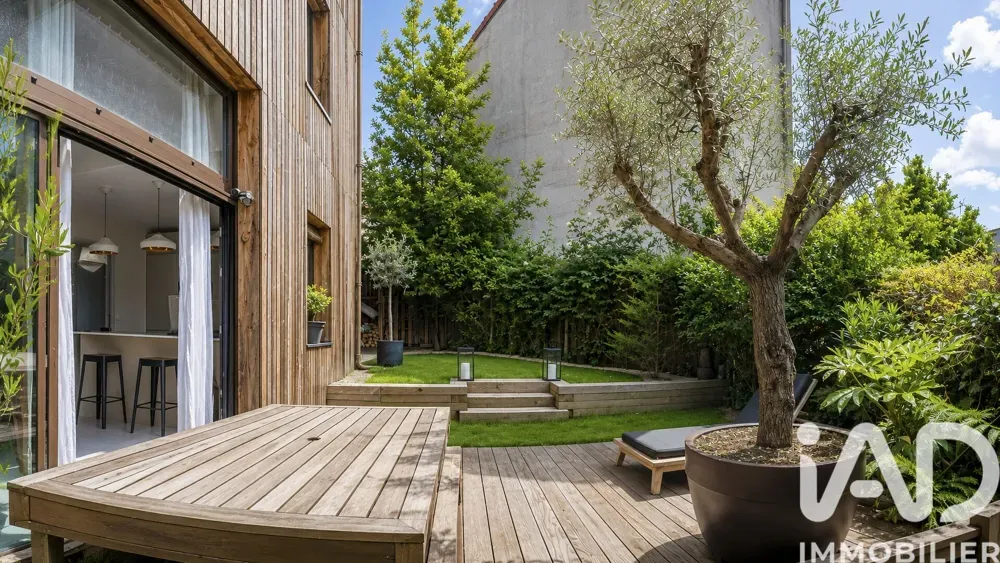 Jardin - Maison d'Architecte avec Terrasse à Bagnolet