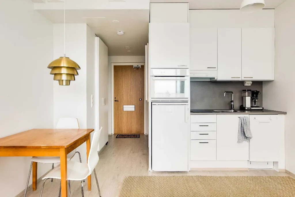 Cucina - Efficient Balcony Flat in Vuores, Tampere