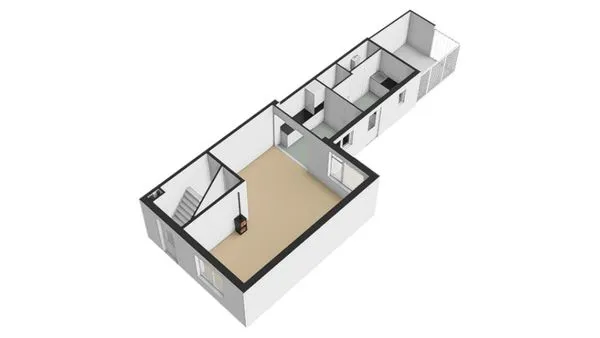 Plan - Modernised Two-Storey House with Garden in Reuver