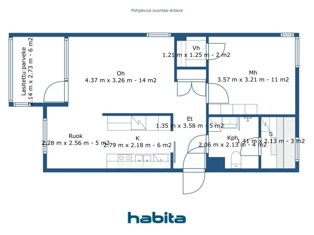 Plaan - Corner Condo with Sauna in Kuopio Centre