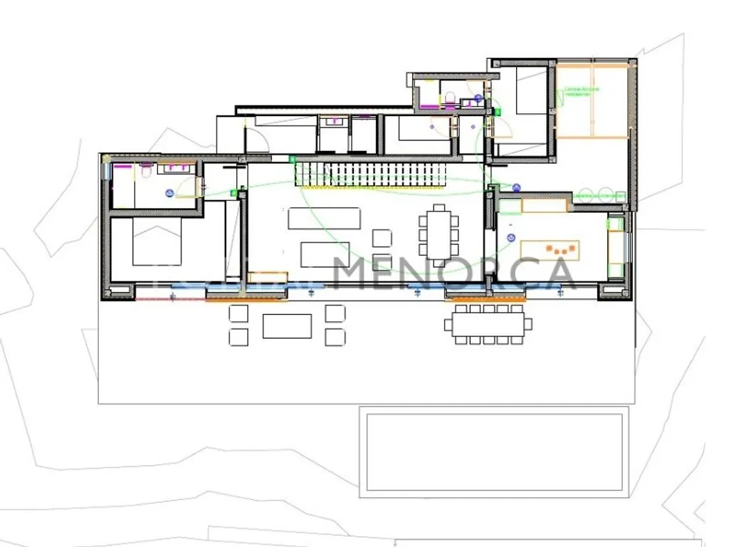 Plan - Development Land with Sea Views in Es Migjorn Gran