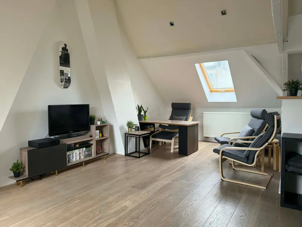 Living Room - Apartment with Large Skylights in Merksem, Antwerp