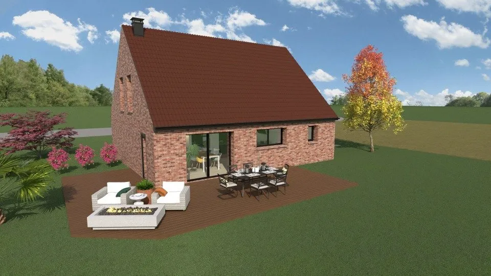 New Build House with Garden in Pecquencourt