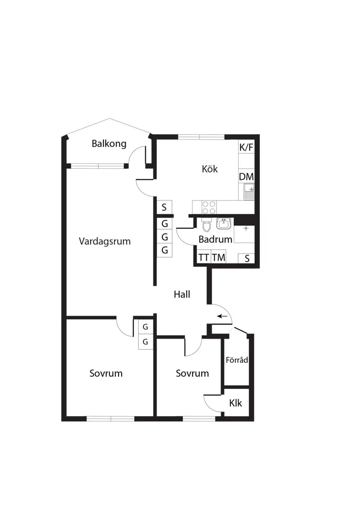 Plano - Bright Apartment with Balcony in Brandbergen