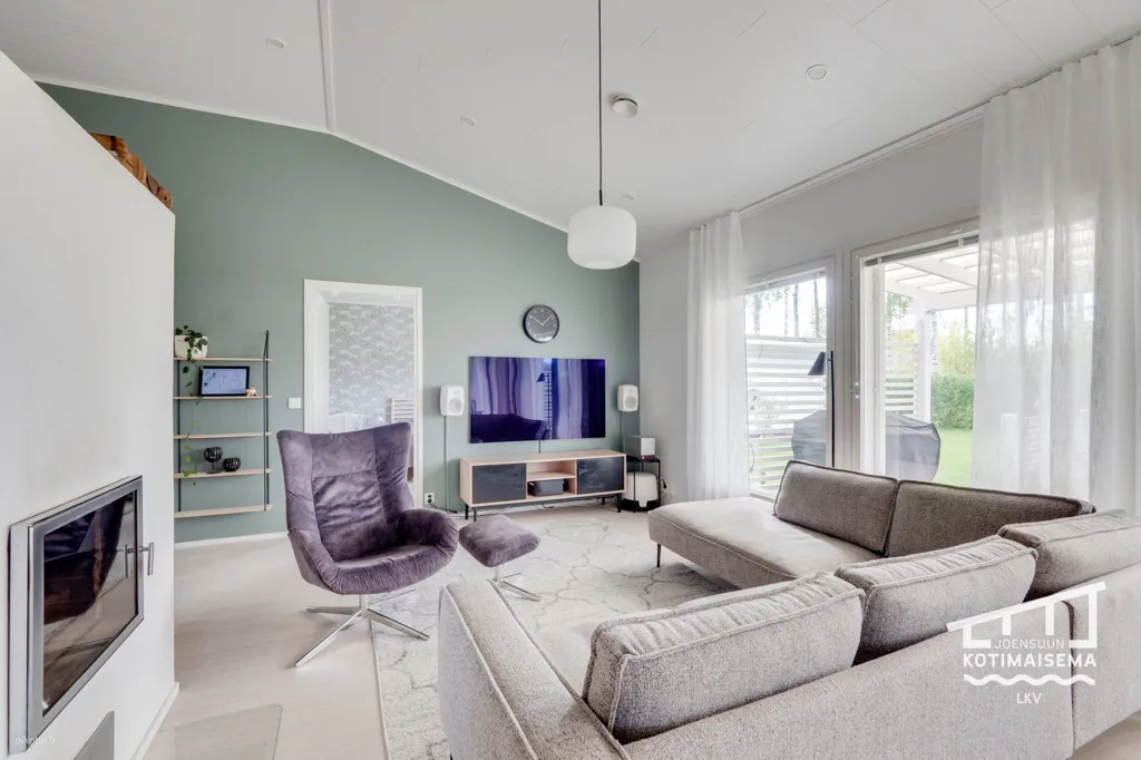 Soggiorno - Modern Detached House with Sauna in Joensuu