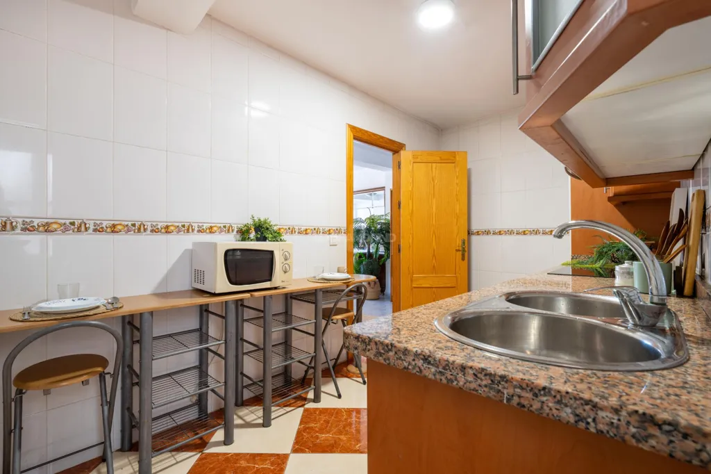 Köök - Bright Apartment with Sea View in Zapillo, Almería