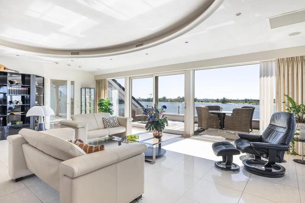 Séjour - Penthouse with River View in Boven-Hardinxveld