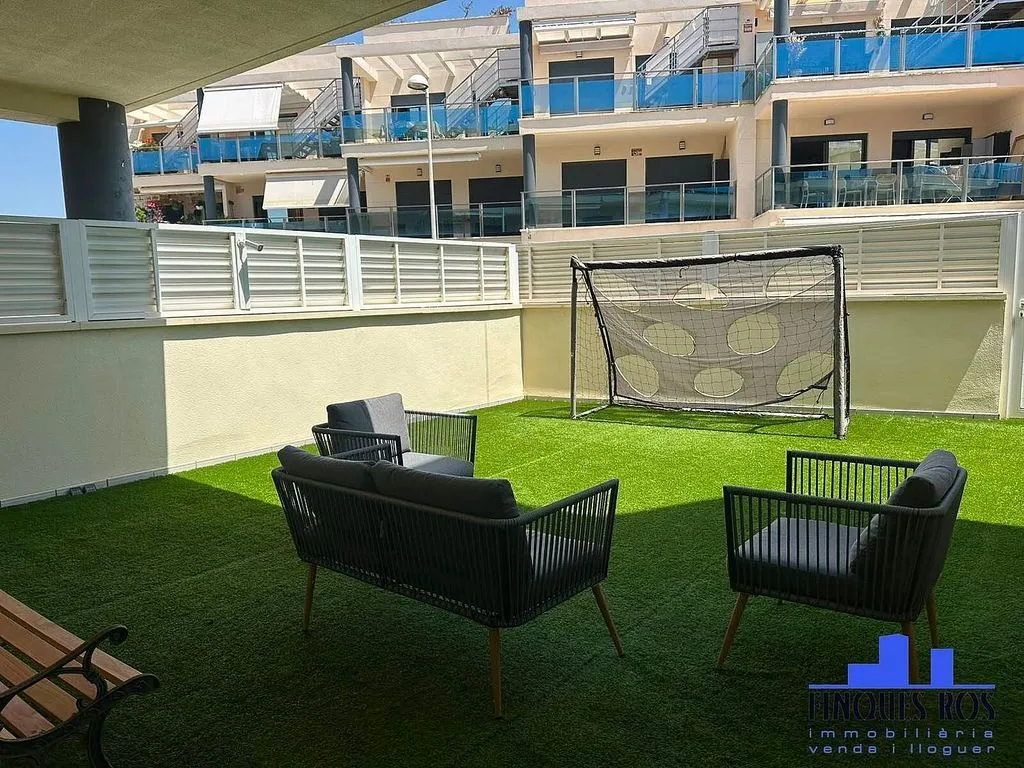 Terrace - Apartment with Pool and Sea View in Vinaròs