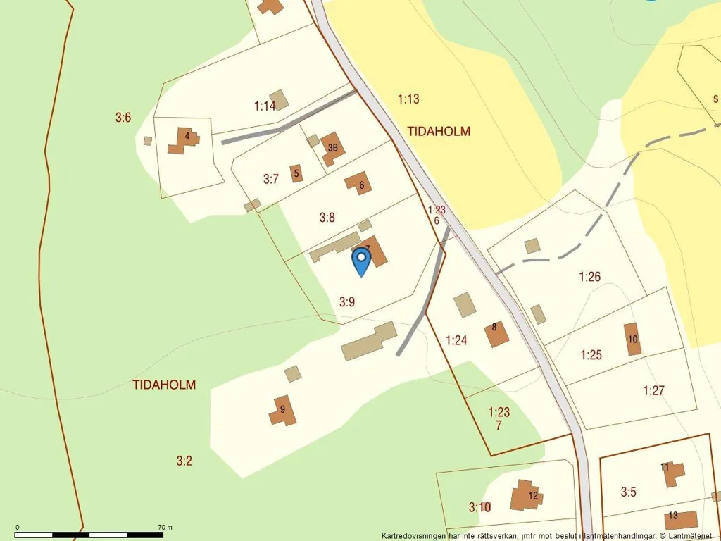 4-toaline maja asukohas Tidaholms kommun