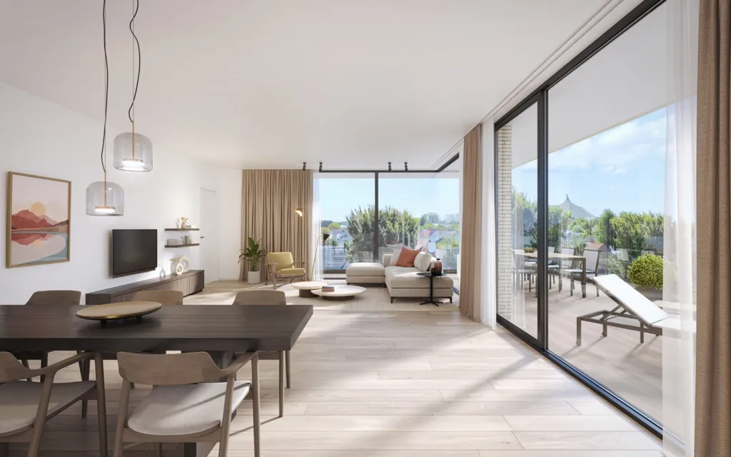 Soggiorno - New Apartment with Terraces in Koksijde Centre