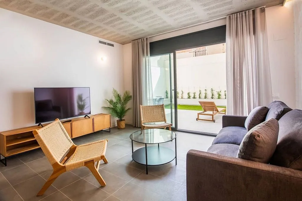 Séjour - Barcelona Apartment with Terrace in El Guinardó