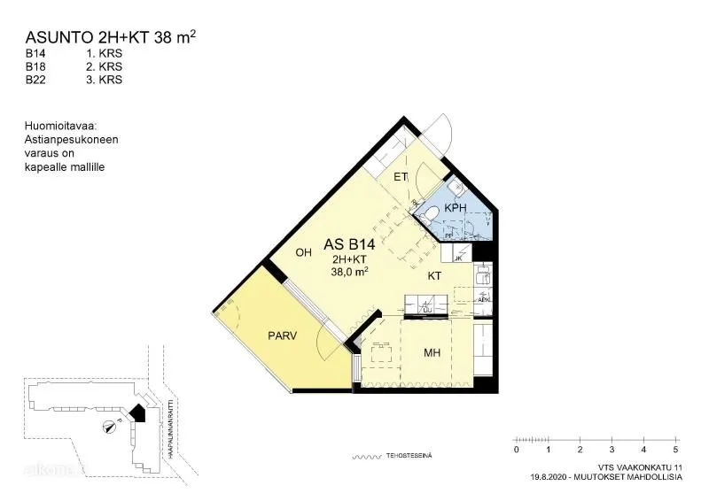Plan - Apartment with Balcony in Tampere
