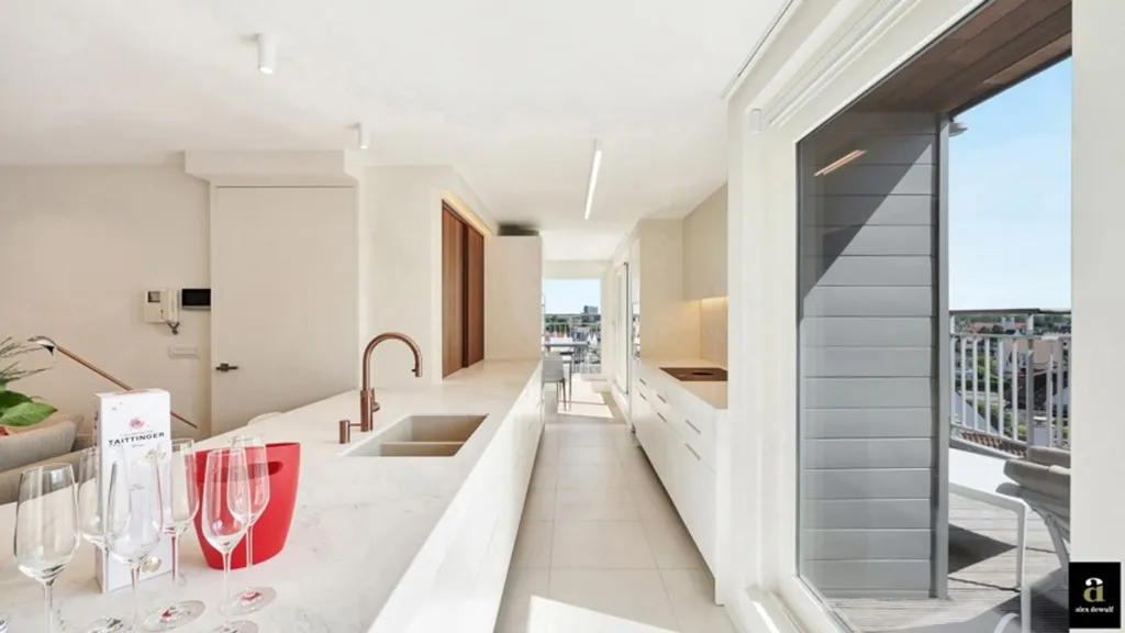 Balcon - Penthouse Ensoleillé avec Terrasses à Knokke